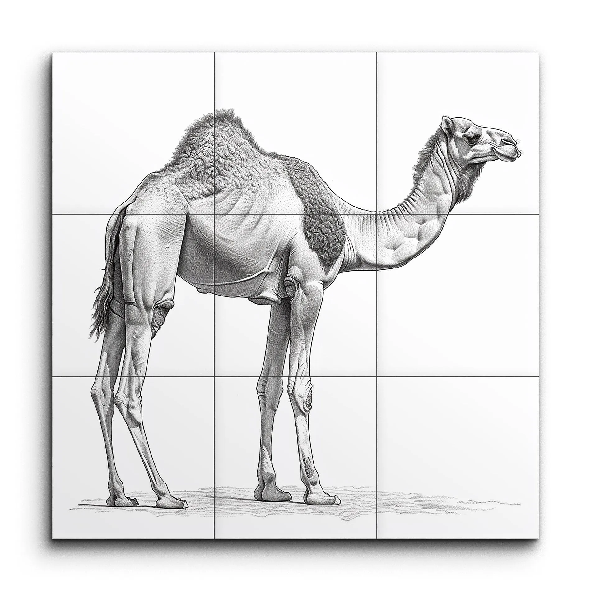 Camels Grace: Monochrome Masterpiece