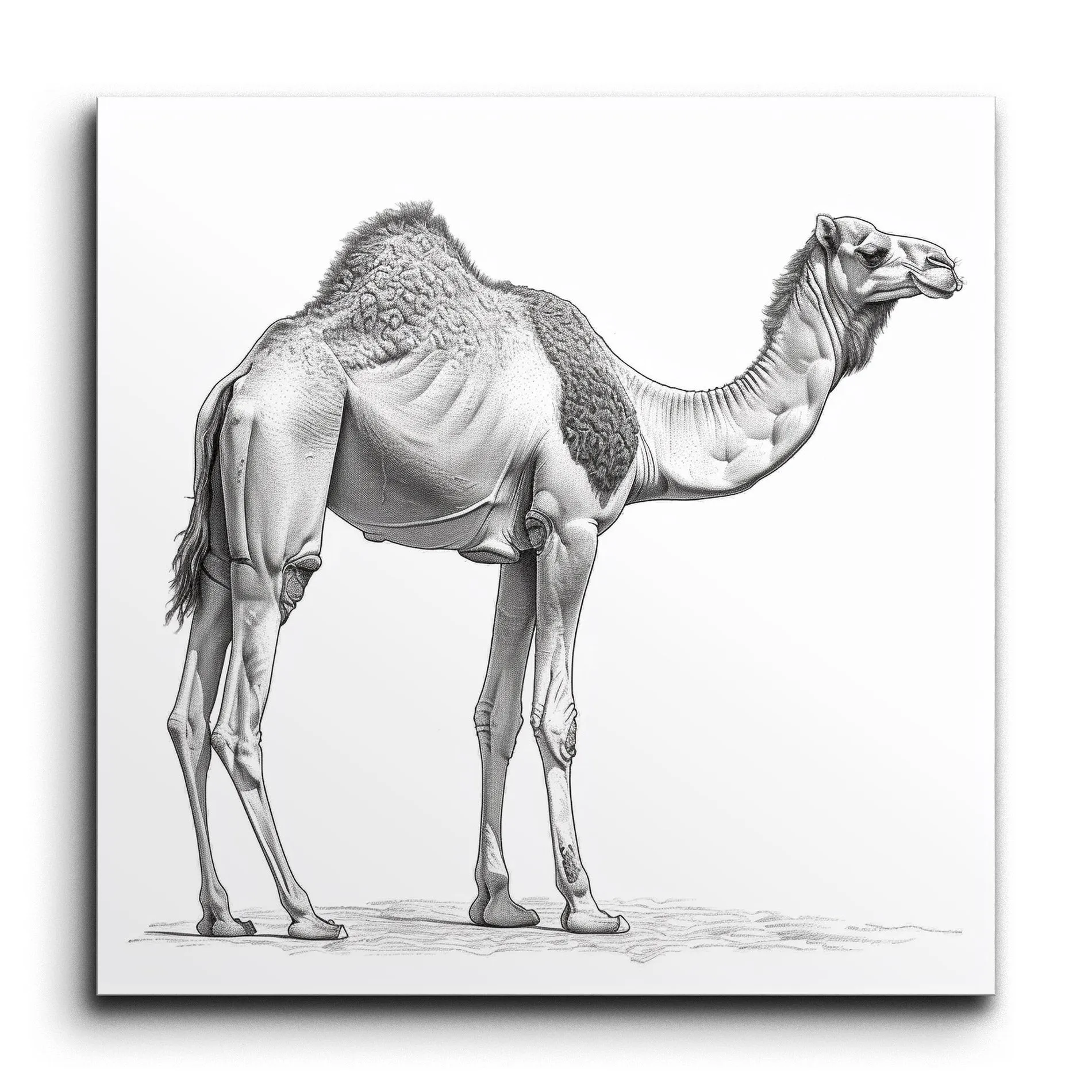 Camels Grace: Monochrome Masterpiece