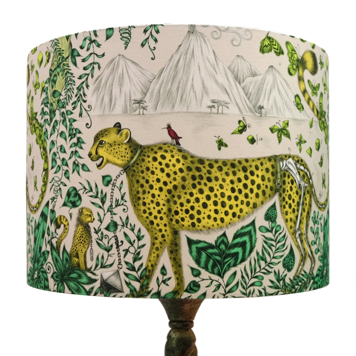 Cheetah Silk Lampshade - Large