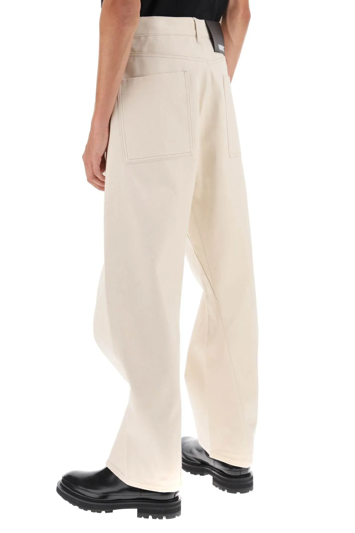 'cortes' cropped jeans