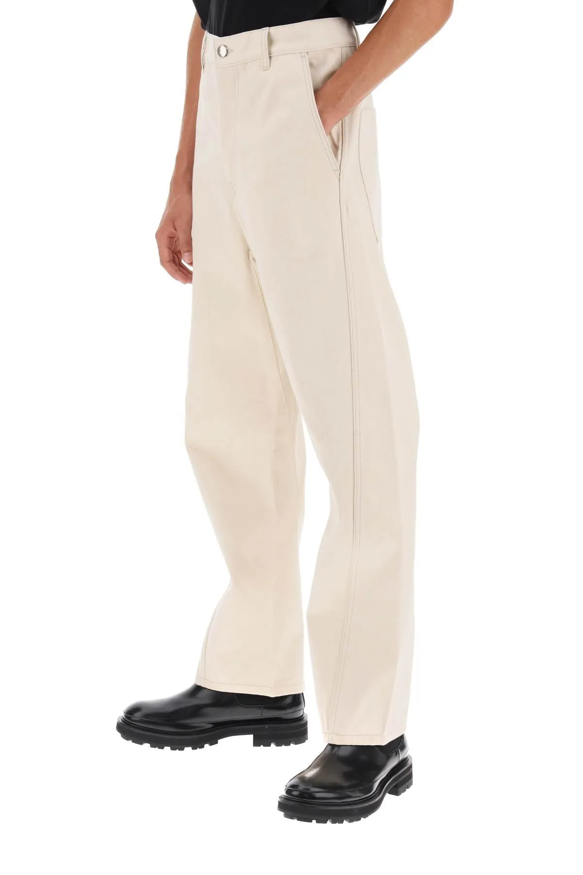 'cortes' cropped jeans