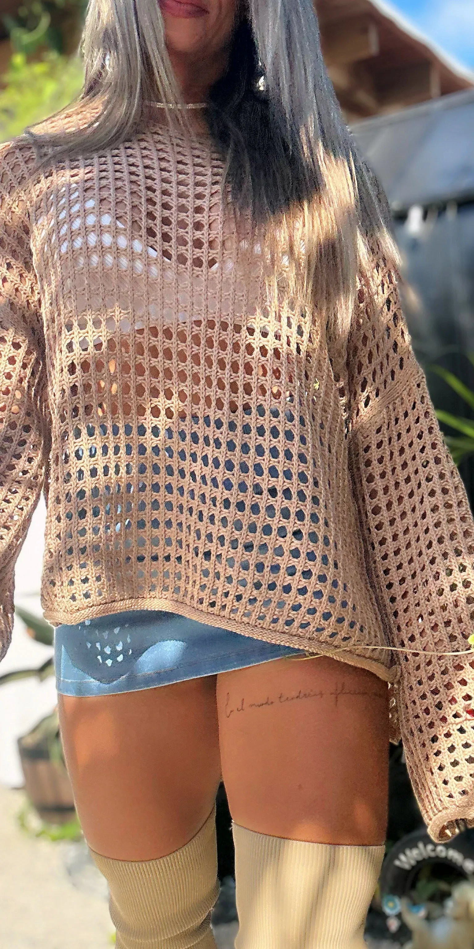 Cover Up Mocha Top