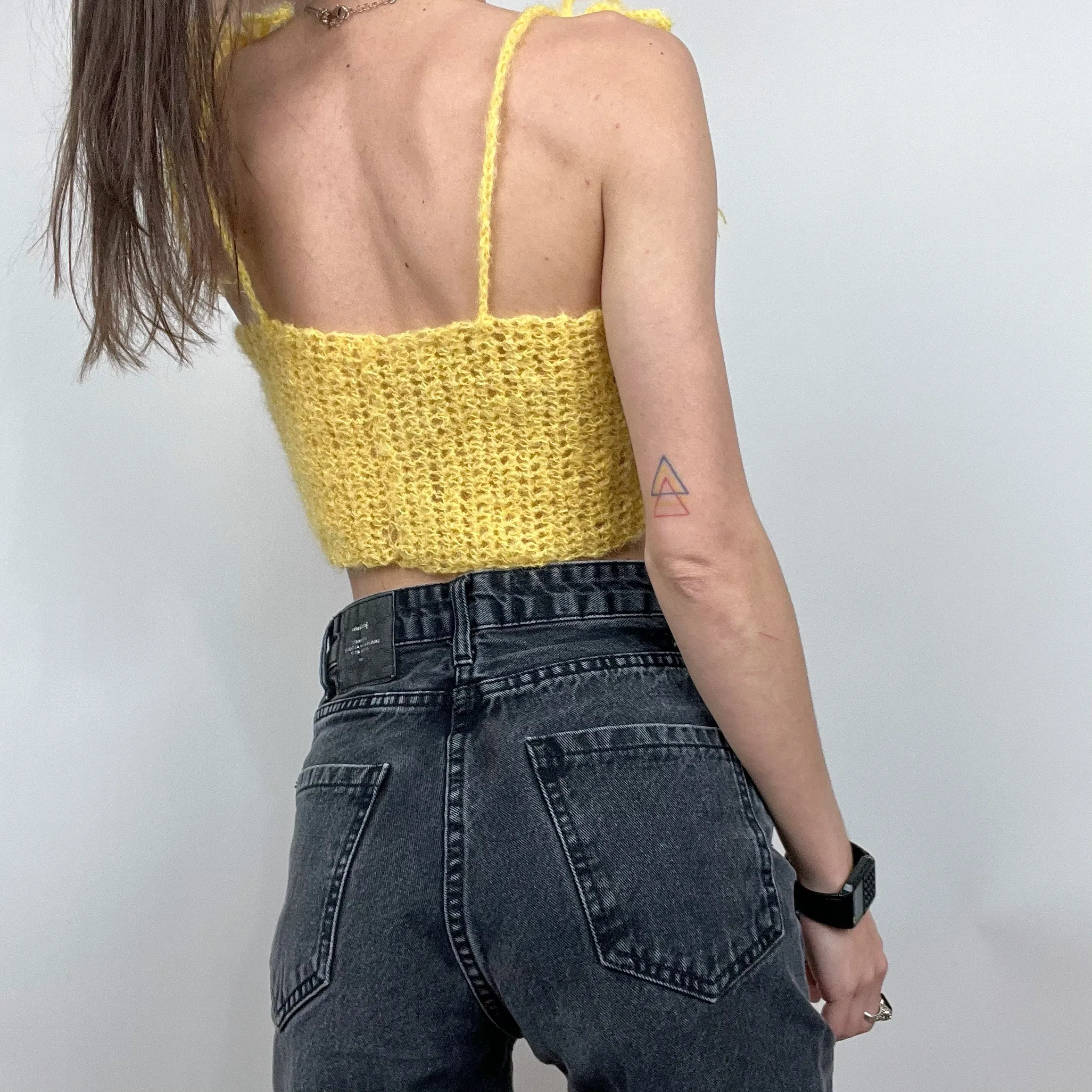 Crocheted Mohair Tube Top
