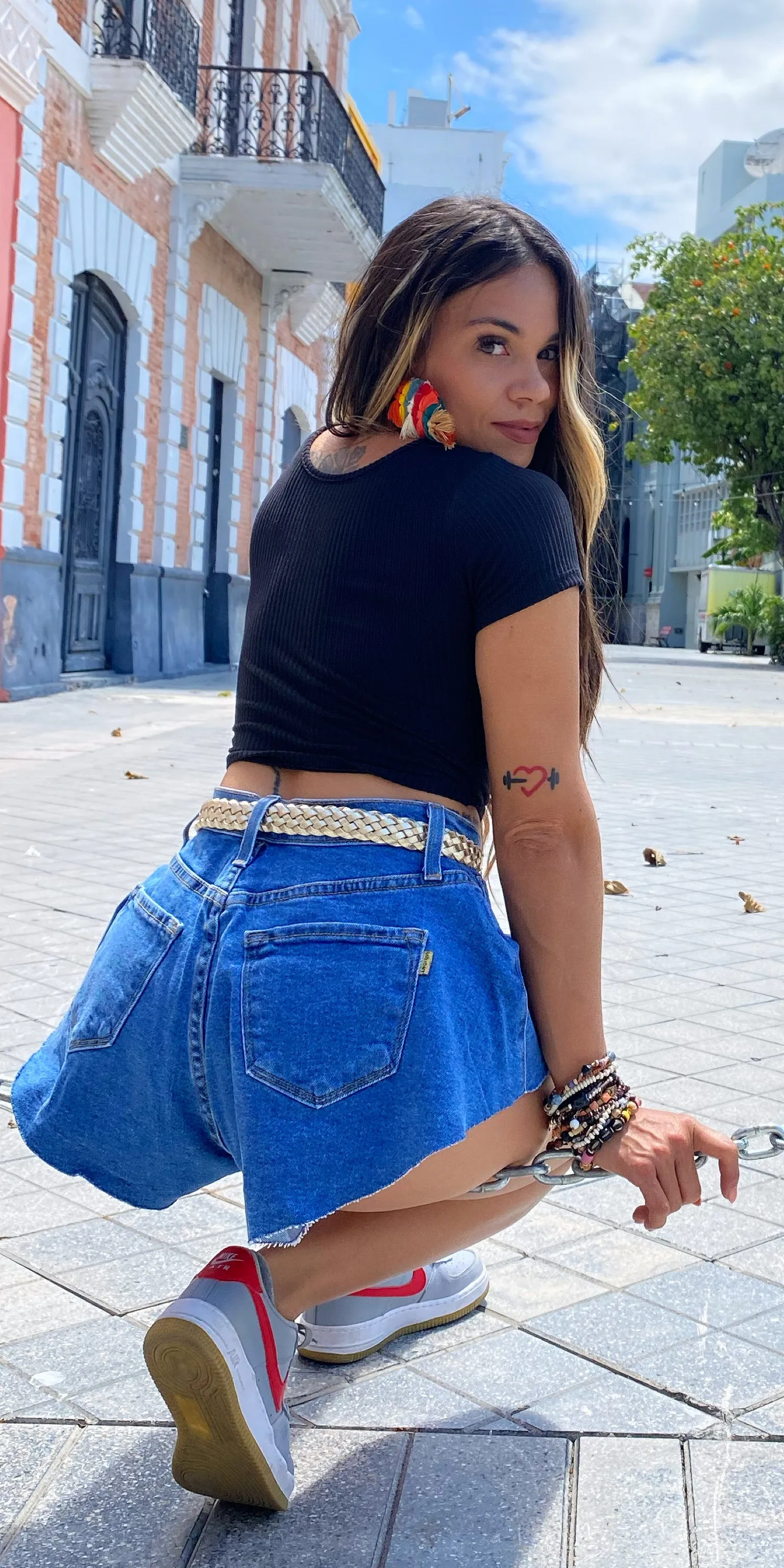Diamond Cutout Crop Top