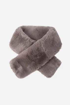 Faux Fur Tuck Scarf Taupe