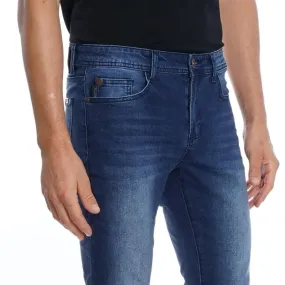Jeans Hombre Skinny Dark Blue Five Pockets Basic