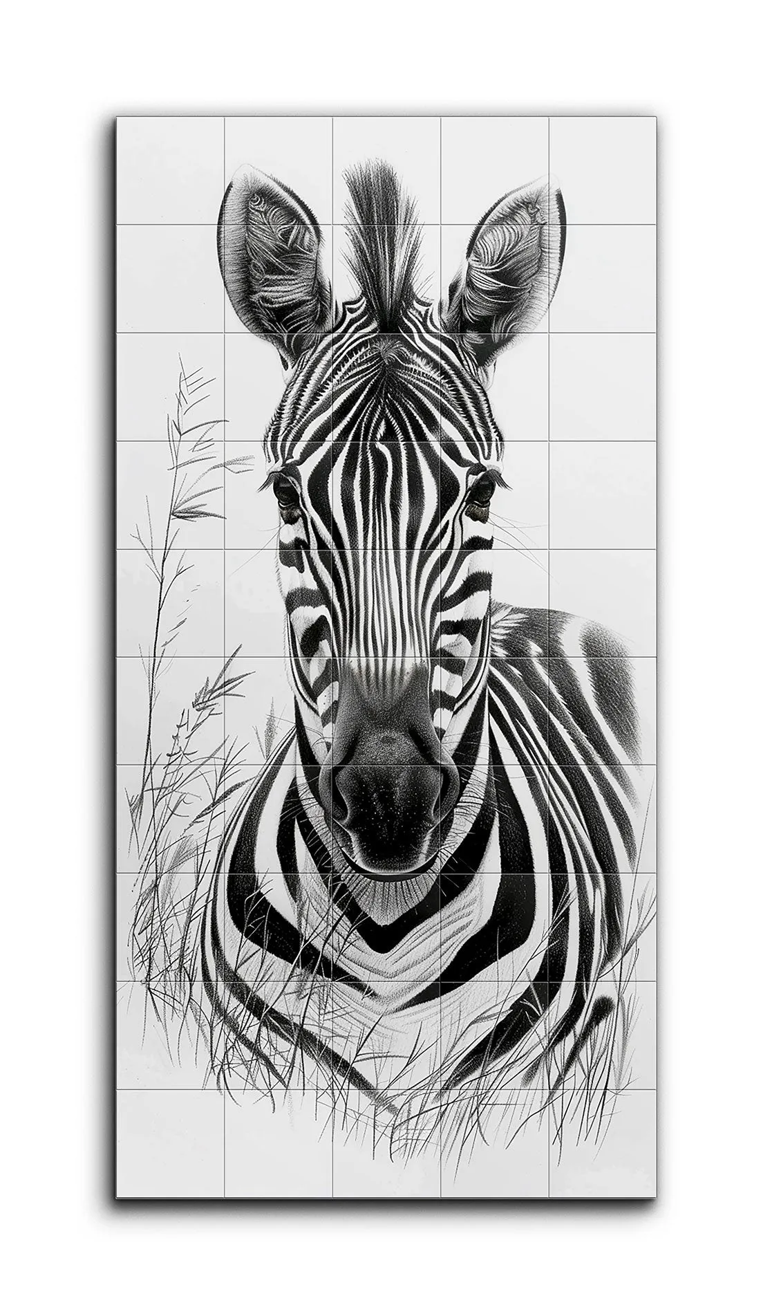 Monochrome Zebra: Hyper-Realistic Wildlife Art