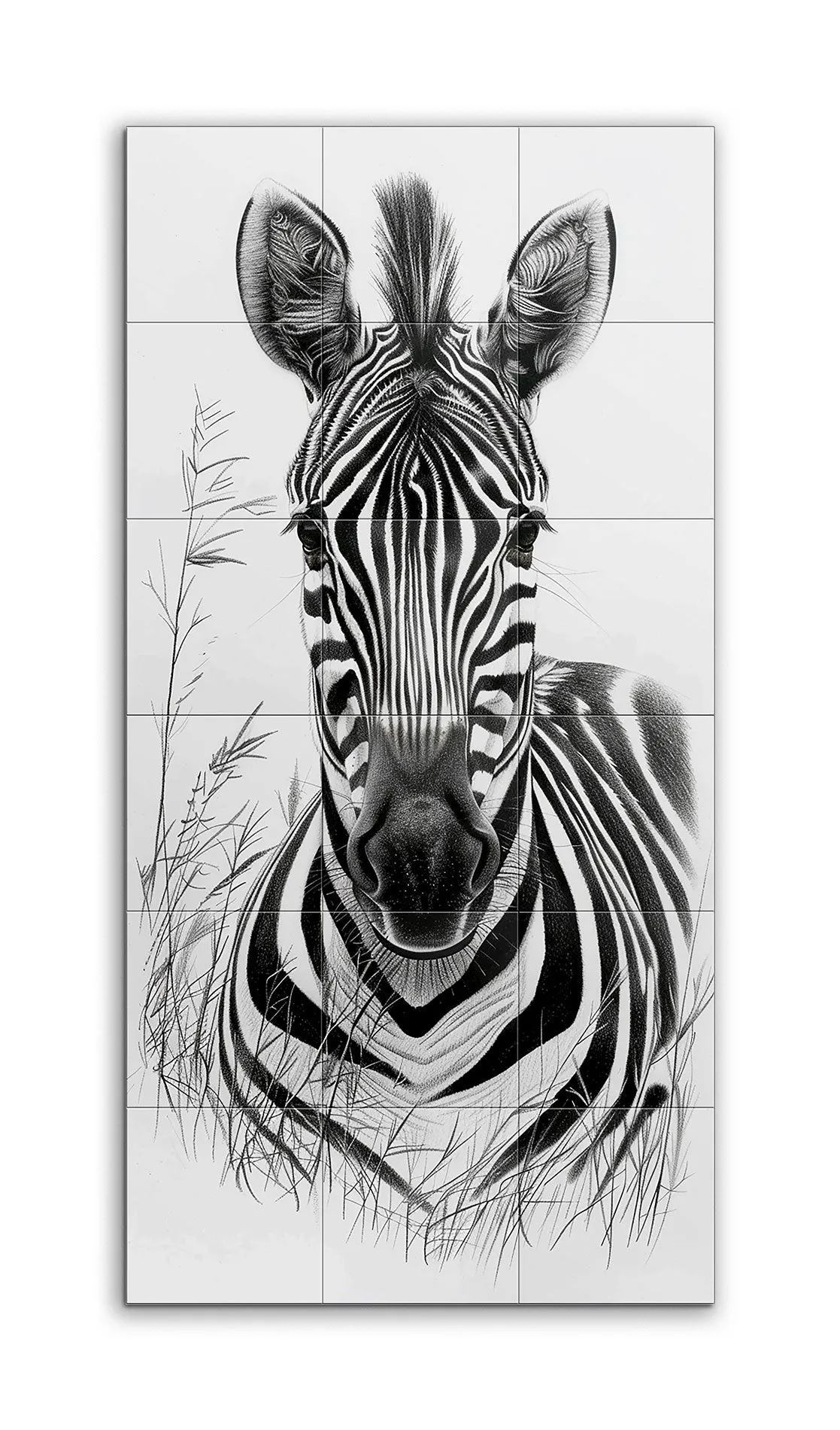 Monochrome Zebra: Hyper-Realistic Wildlife Art