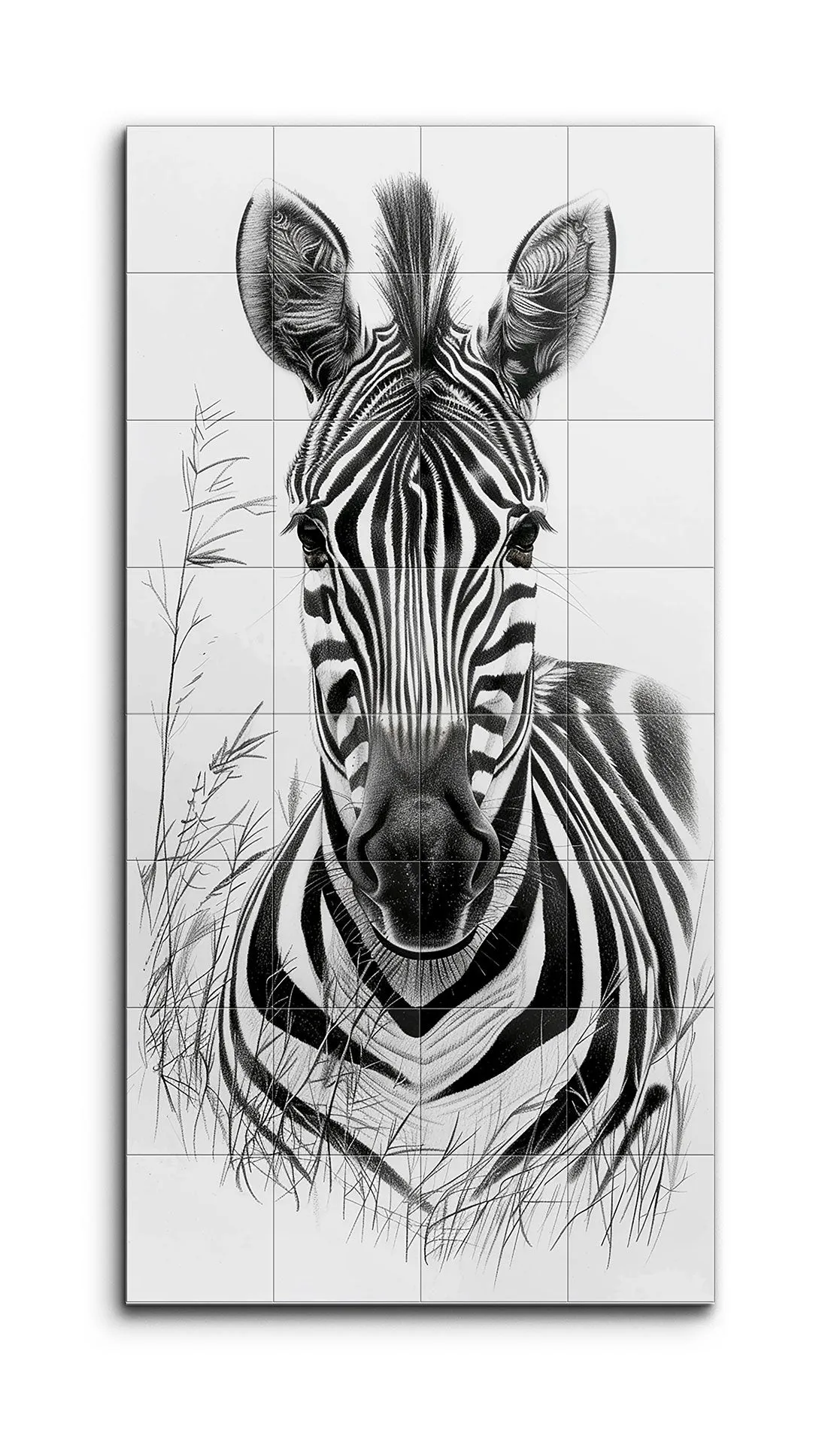 Monochrome Zebra: Hyper-Realistic Wildlife Art