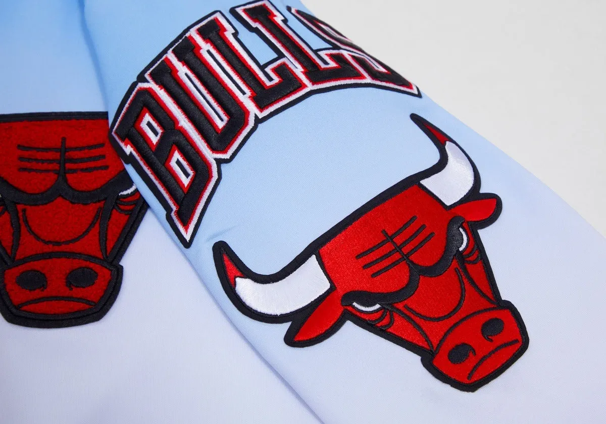 NBA CHICAGO BULLS LOGO MEN'S TRACK JACKET (BLUE/WHITE/PINK)