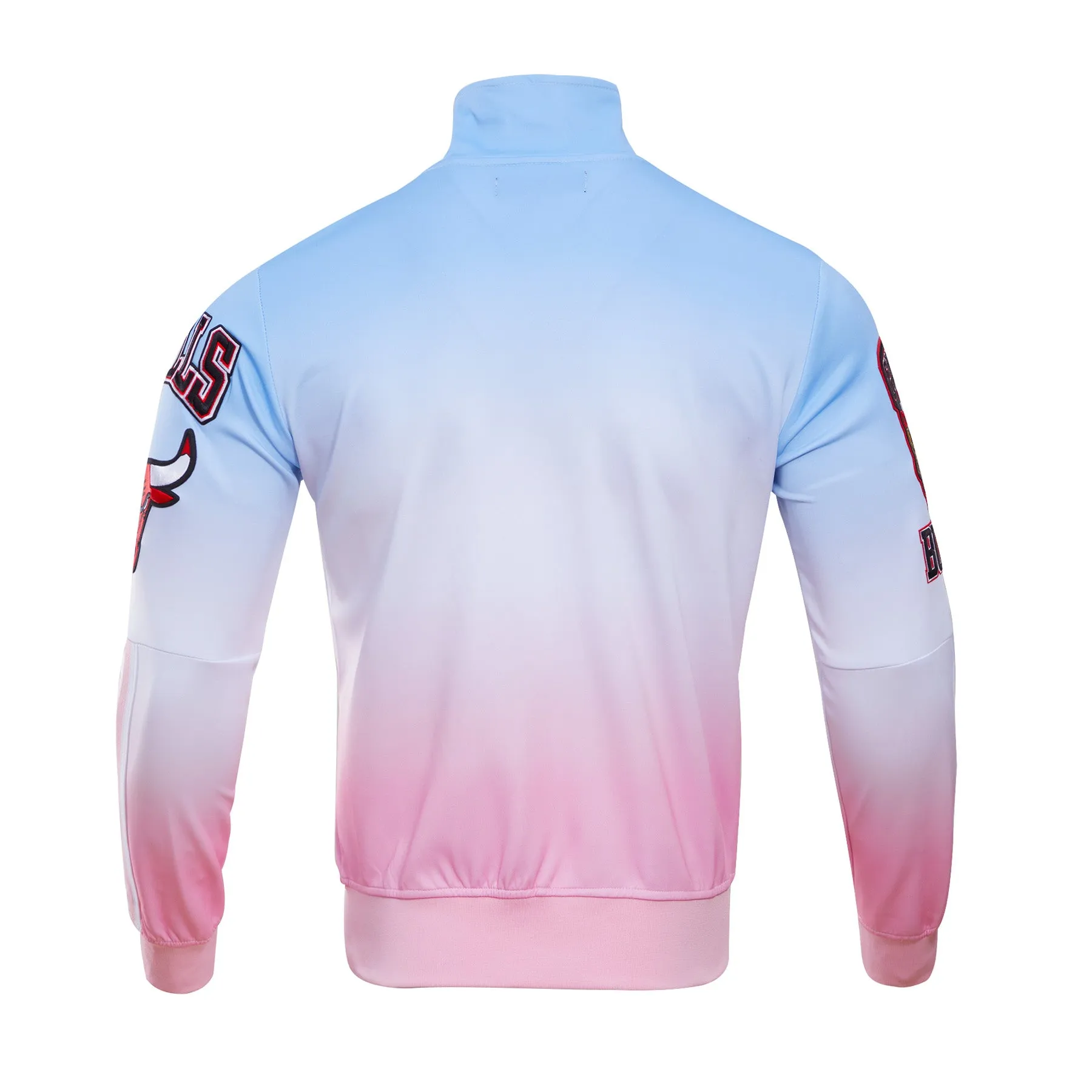 NBA CHICAGO BULLS LOGO MEN'S TRACK JACKET (BLUE/WHITE/PINK)