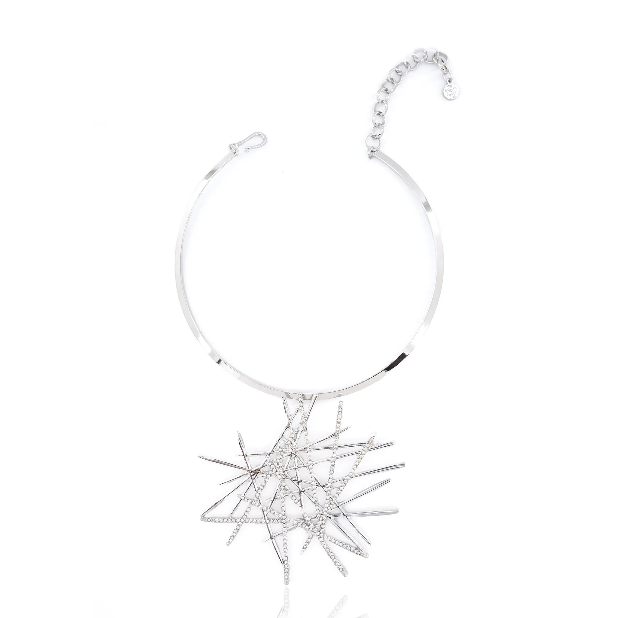 Origami Bib - Silver
