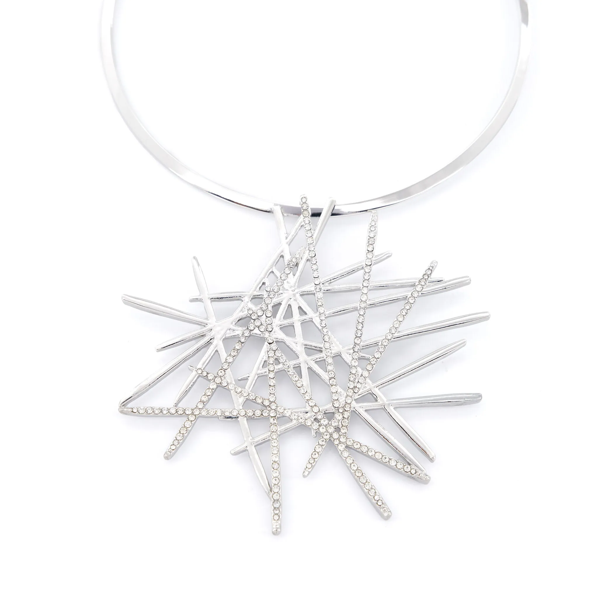 Origami Bib - Silver