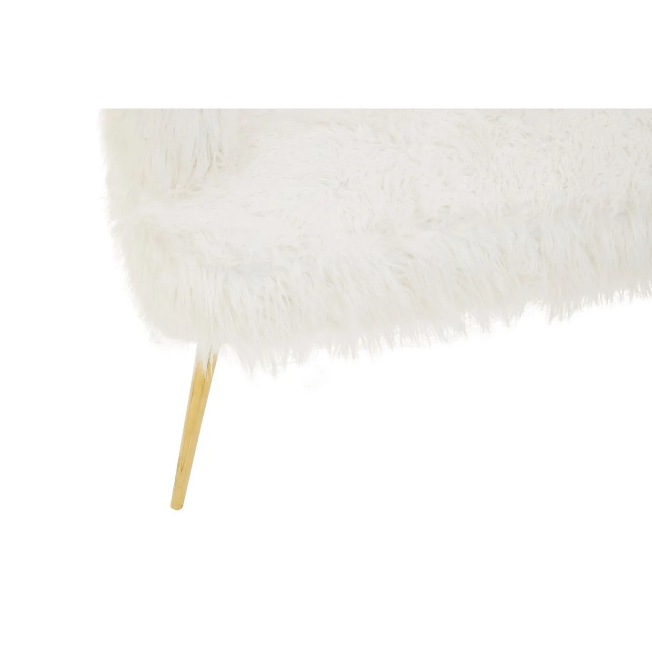 Sofa with Gold Finish Legs