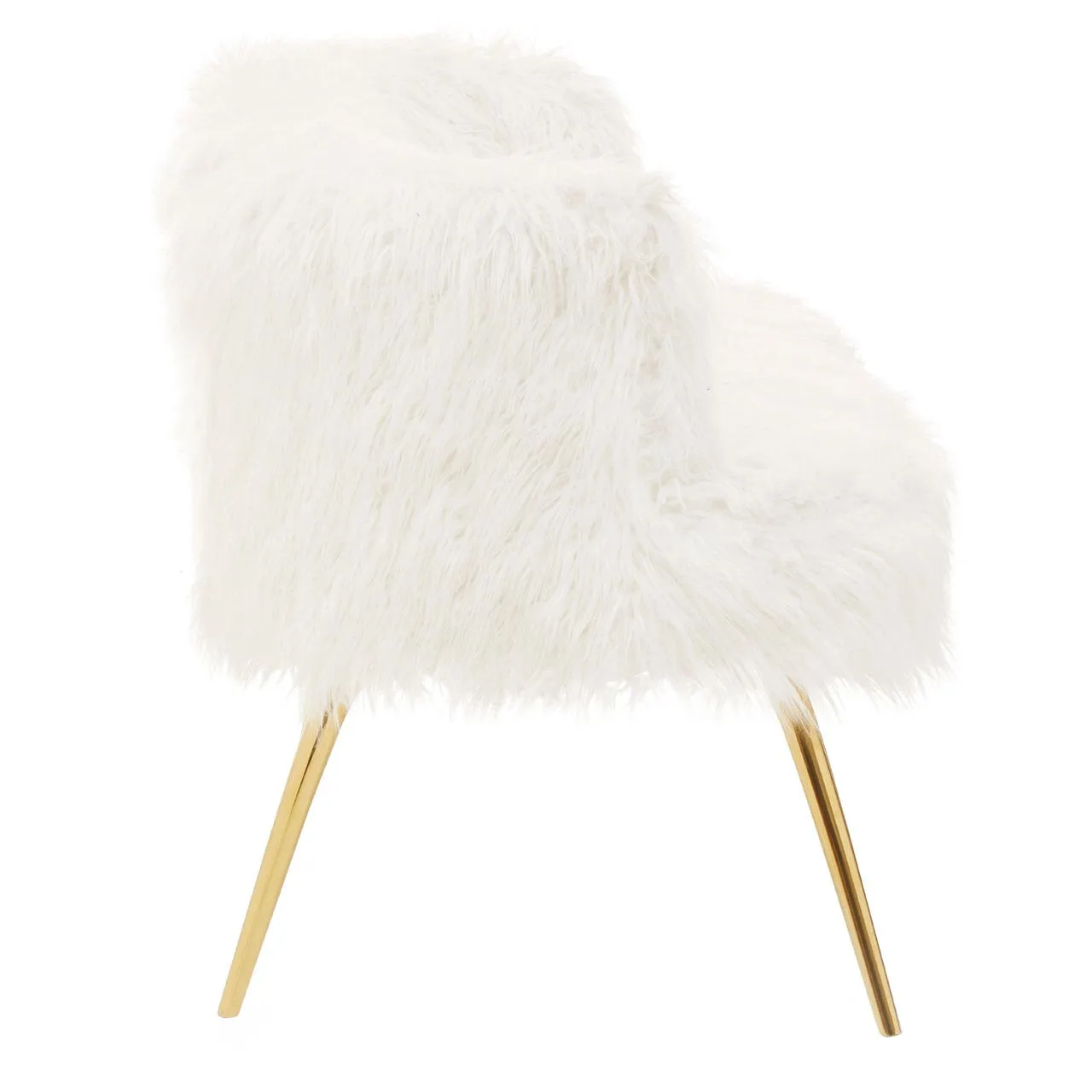 Sofa with Gold Finish Legs