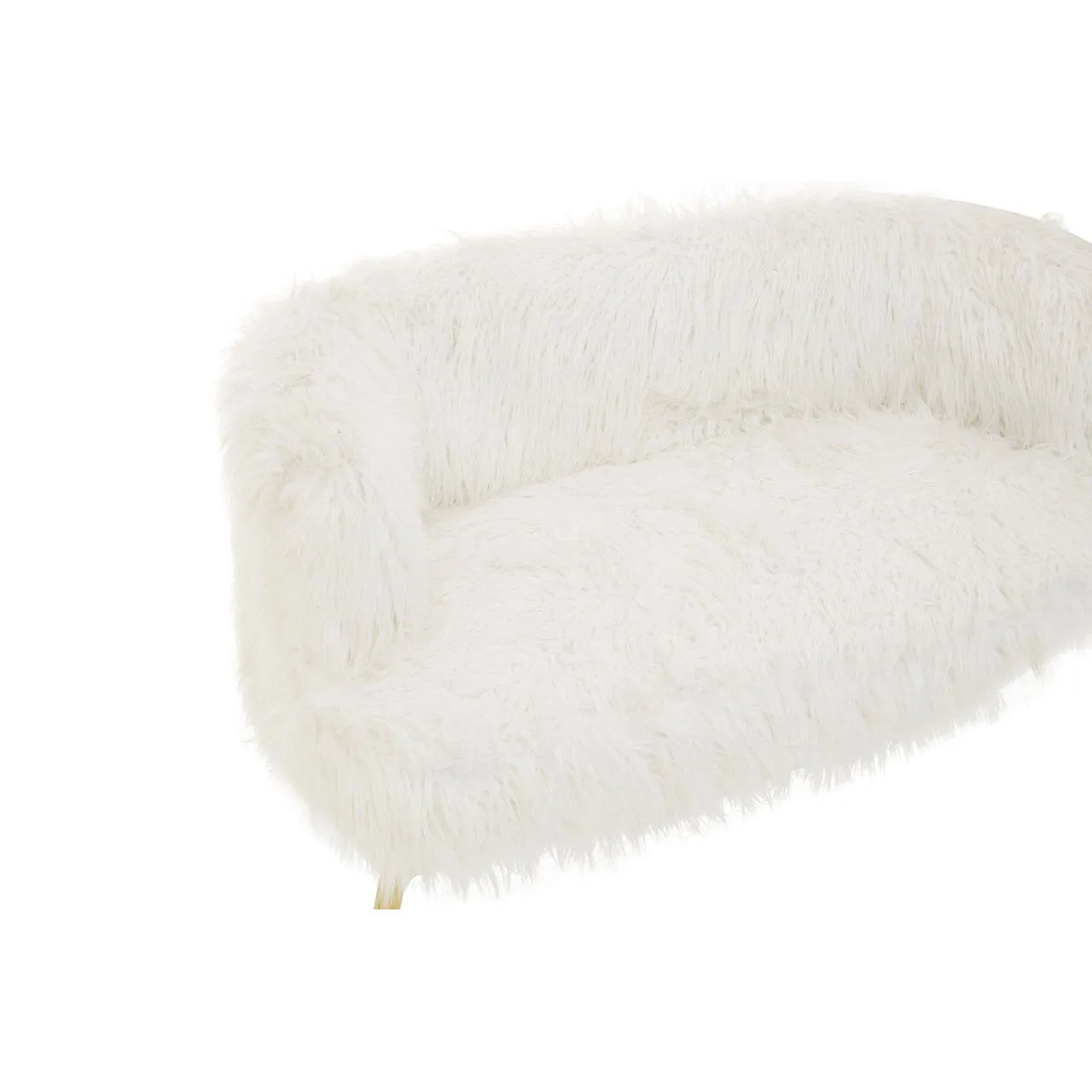 Sofa with Gold Finish Legs