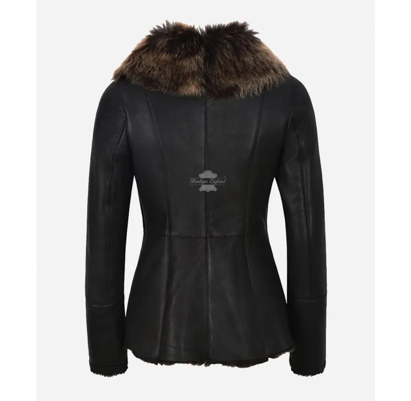 SPANISH Toscana Fur Jacket Ladies Sheepskin Winters Natural Fur Jacket