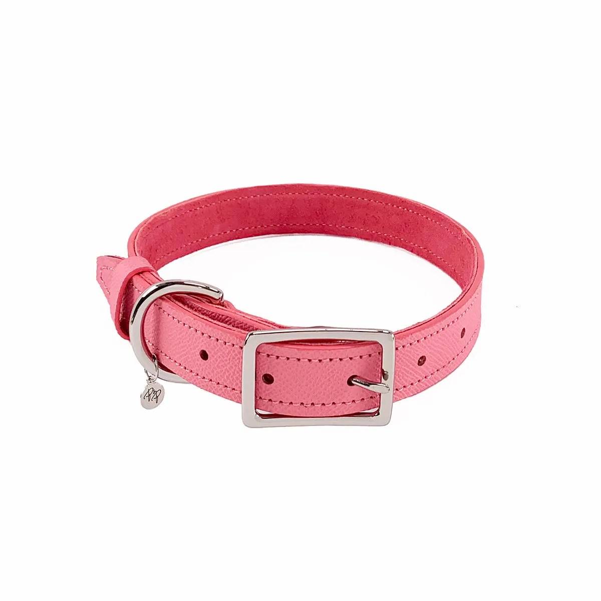 Spring Leather Dog Collar Strawberry Ice