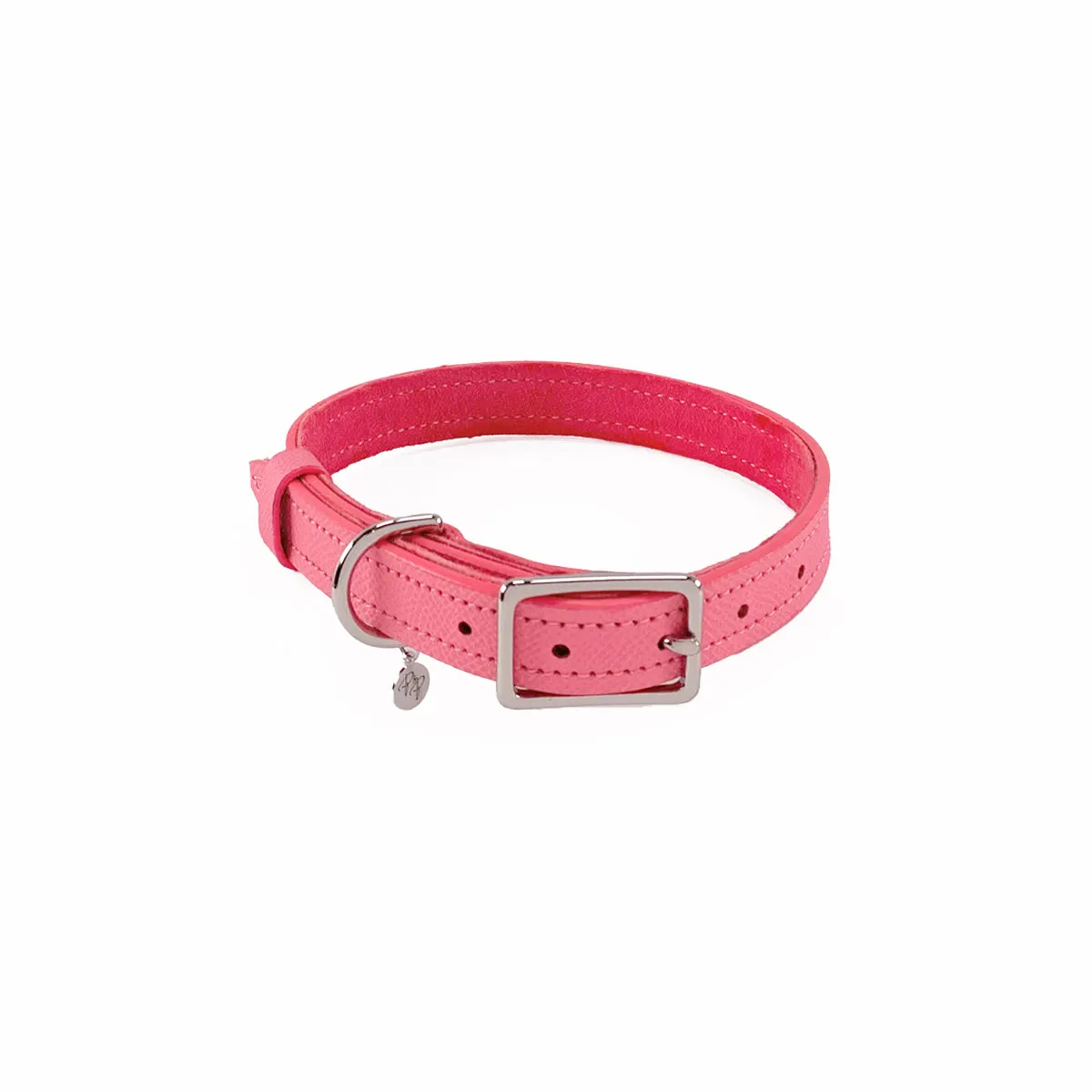 Spring Leather Dog Collar Strawberry Ice