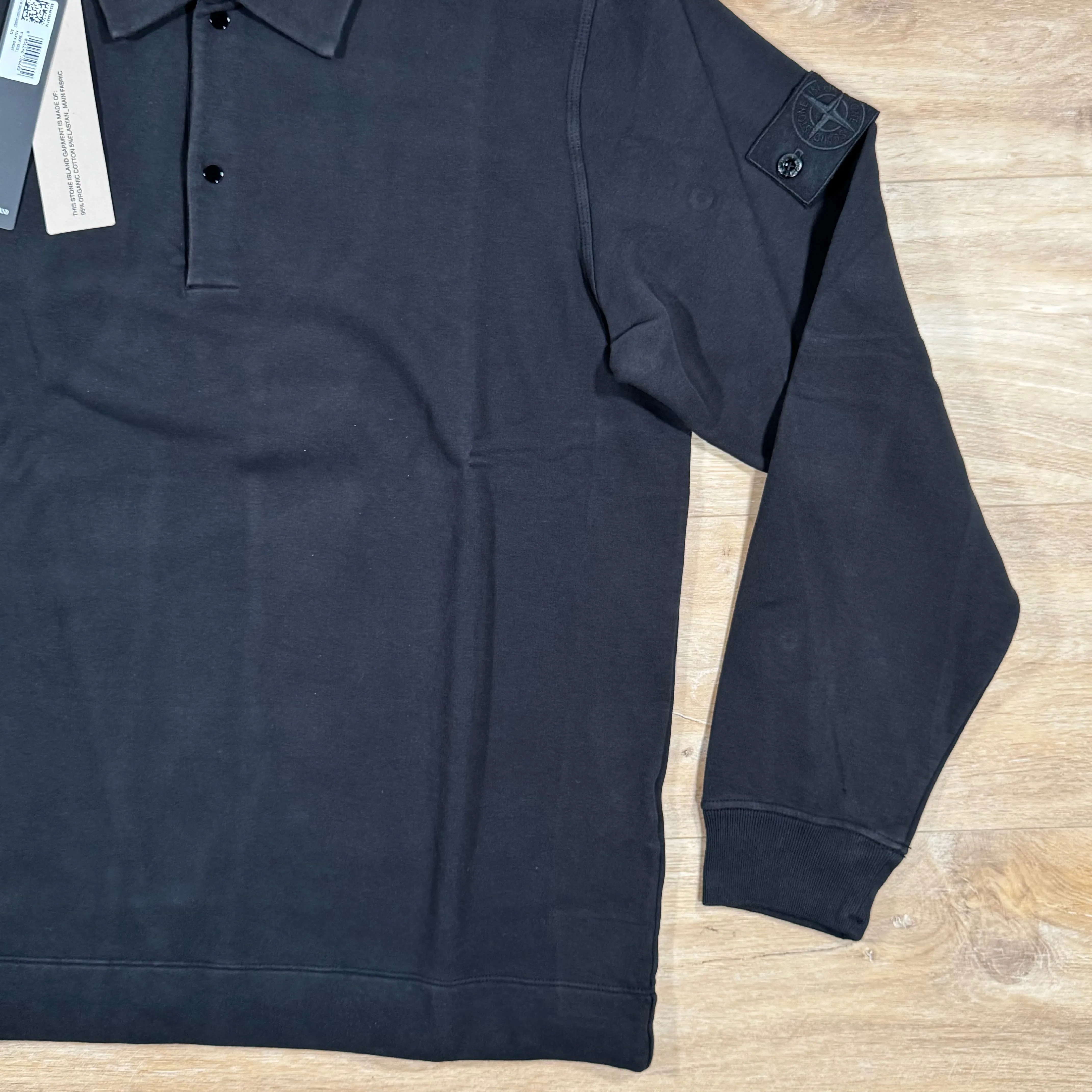 Stone Island Ghost Polo Sweatshirt in Black
