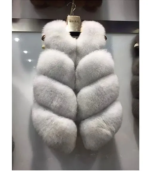 Tatyana Furclub 100% Real Natural Fur Vest,Luxury Women Winter Fashion Fur Furry vest,Fox Fur Vest Coat Female,Fur Coat Vest