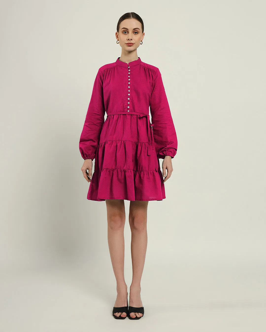 The Ely Berry Cotton Dress