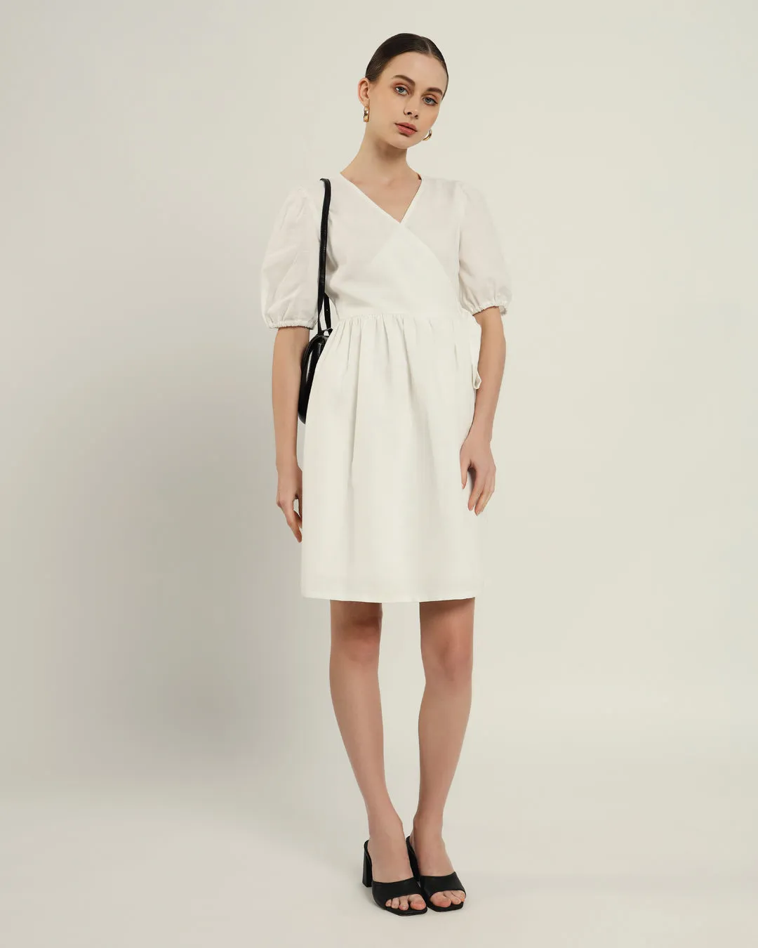 The Inzai Daisy White Linen Dress
