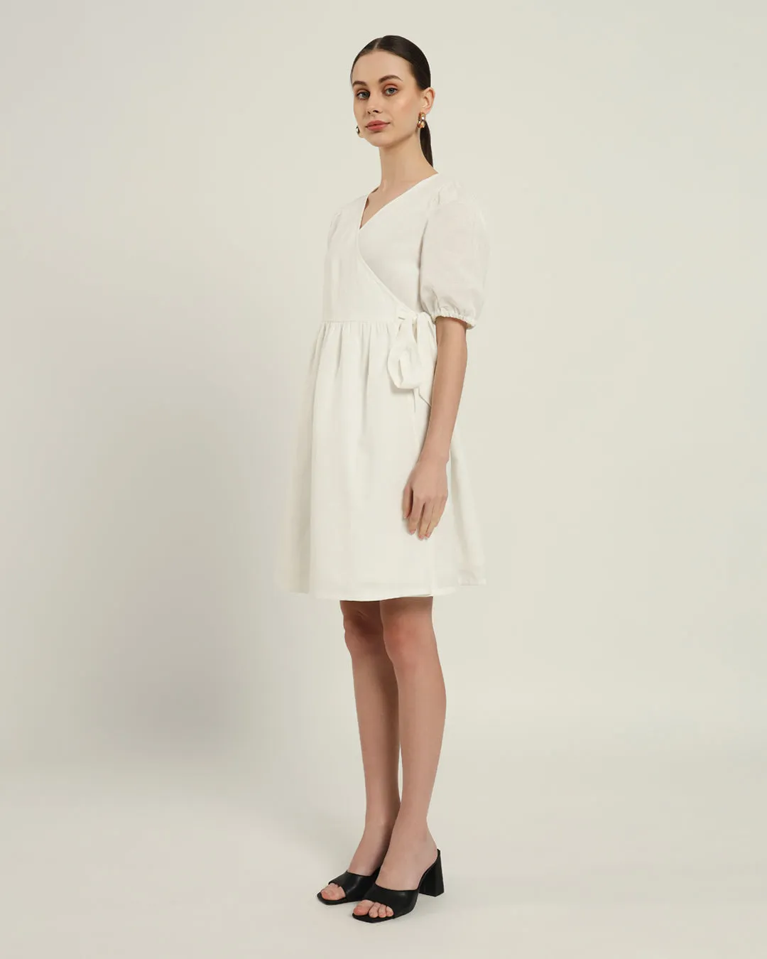 The Inzai Daisy White Linen Dress