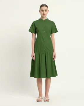 The Melrose Emerald Cotton Dress