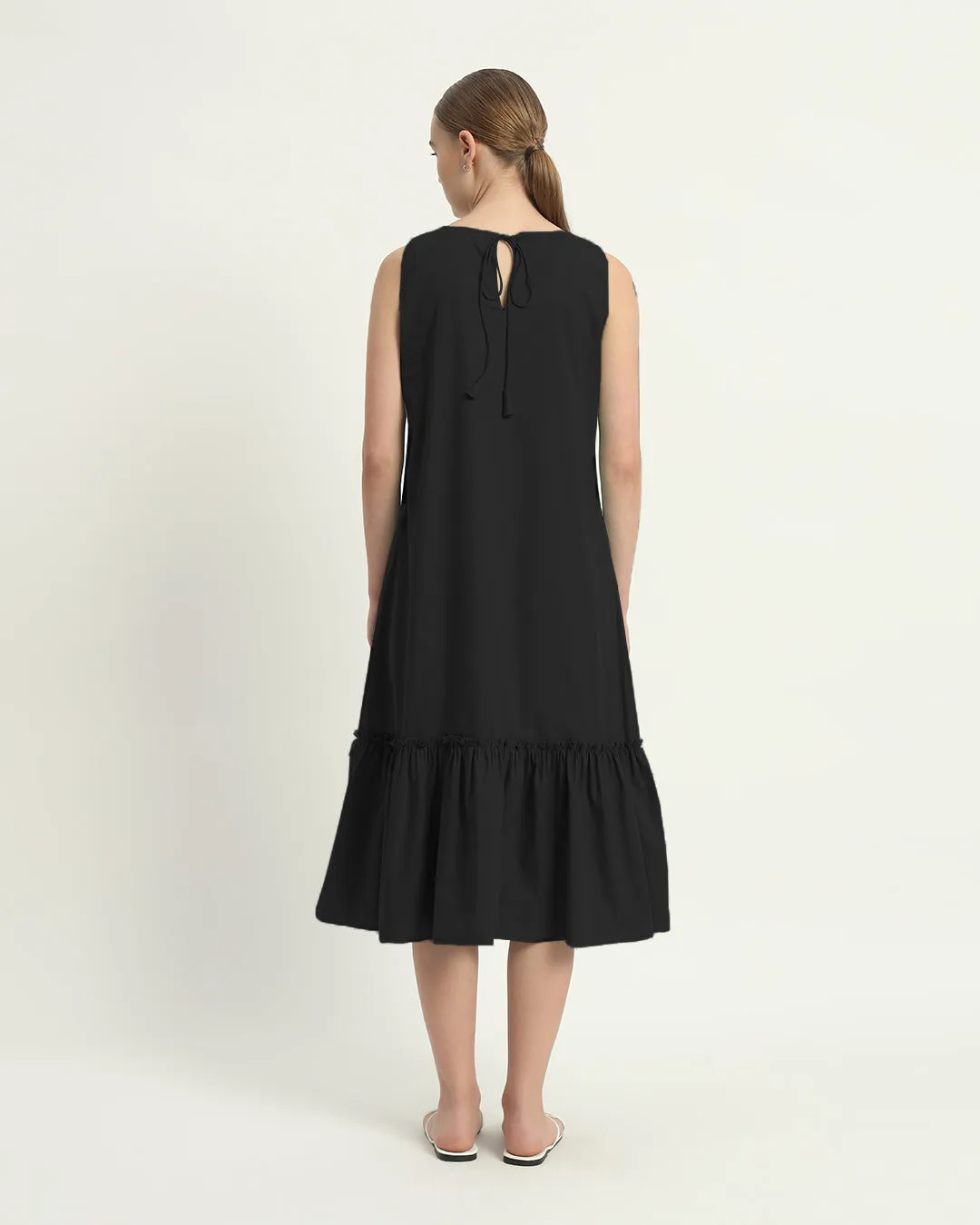 The Millis Noir Cotton Dress