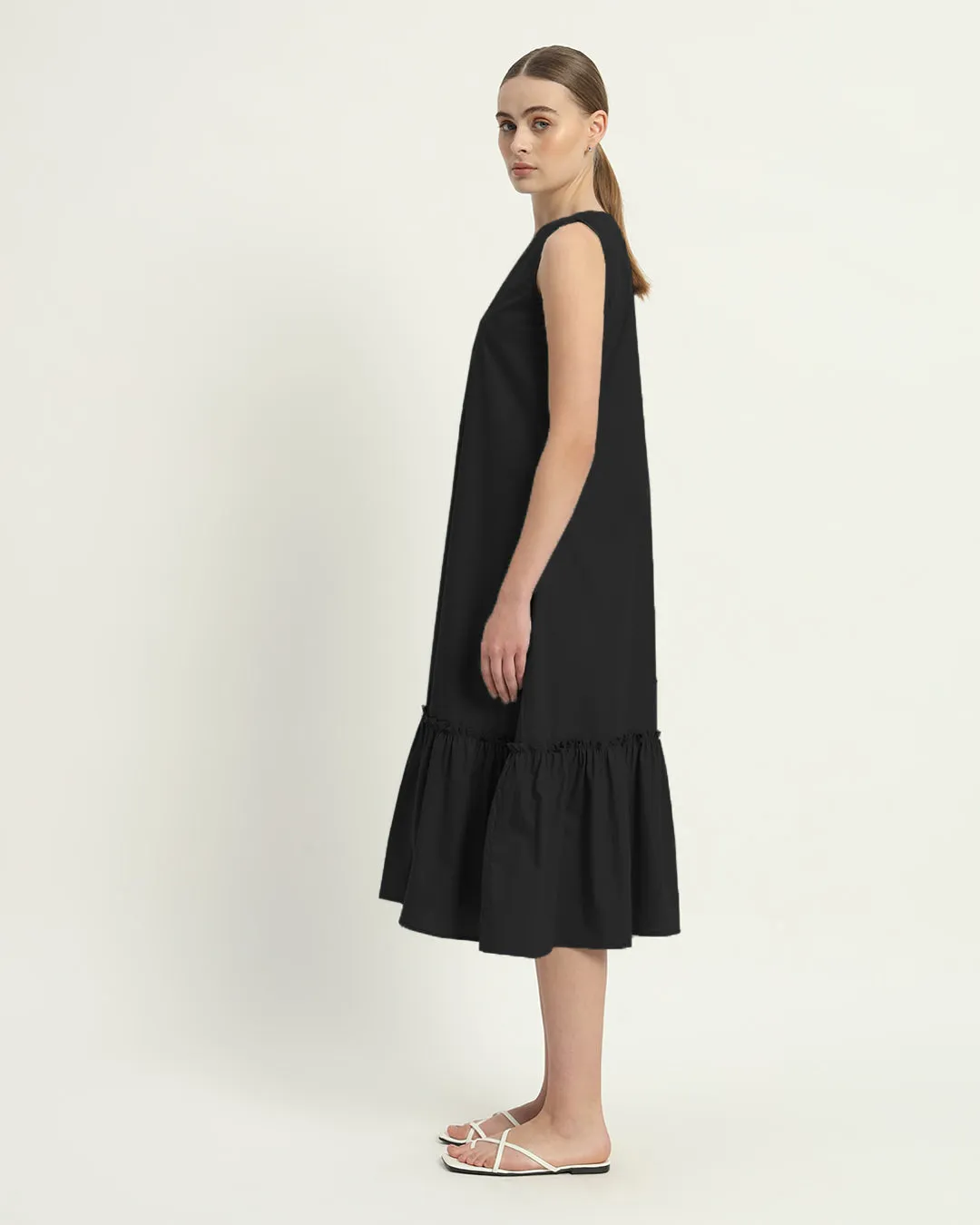 The Millis Noir Cotton Dress