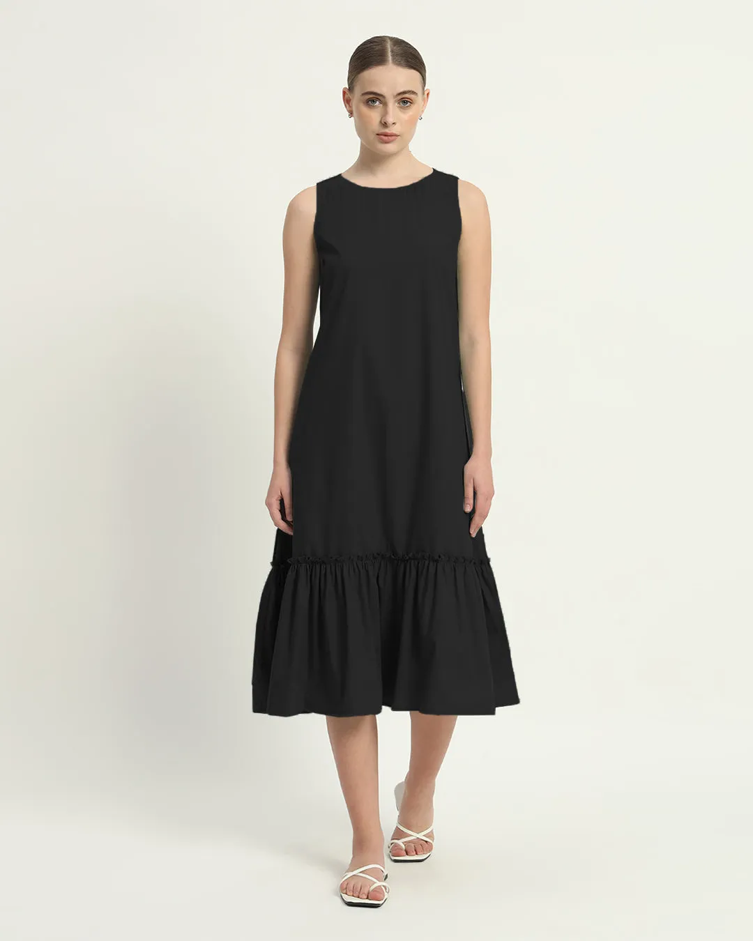 The Millis Noir Cotton Dress