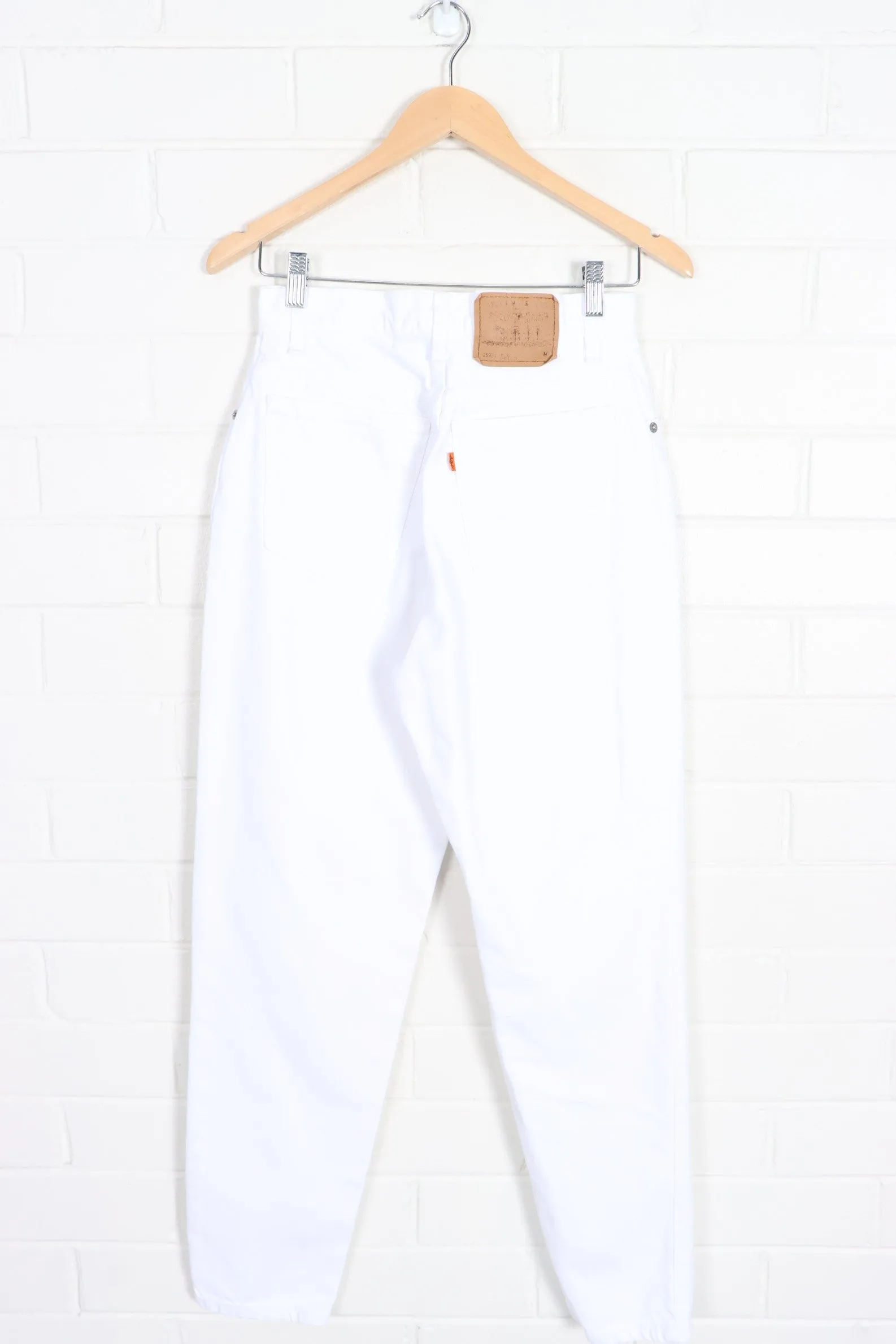 Vintage Orange Tag LEVI'S 951 White Jeans USA Made (Women's 6)