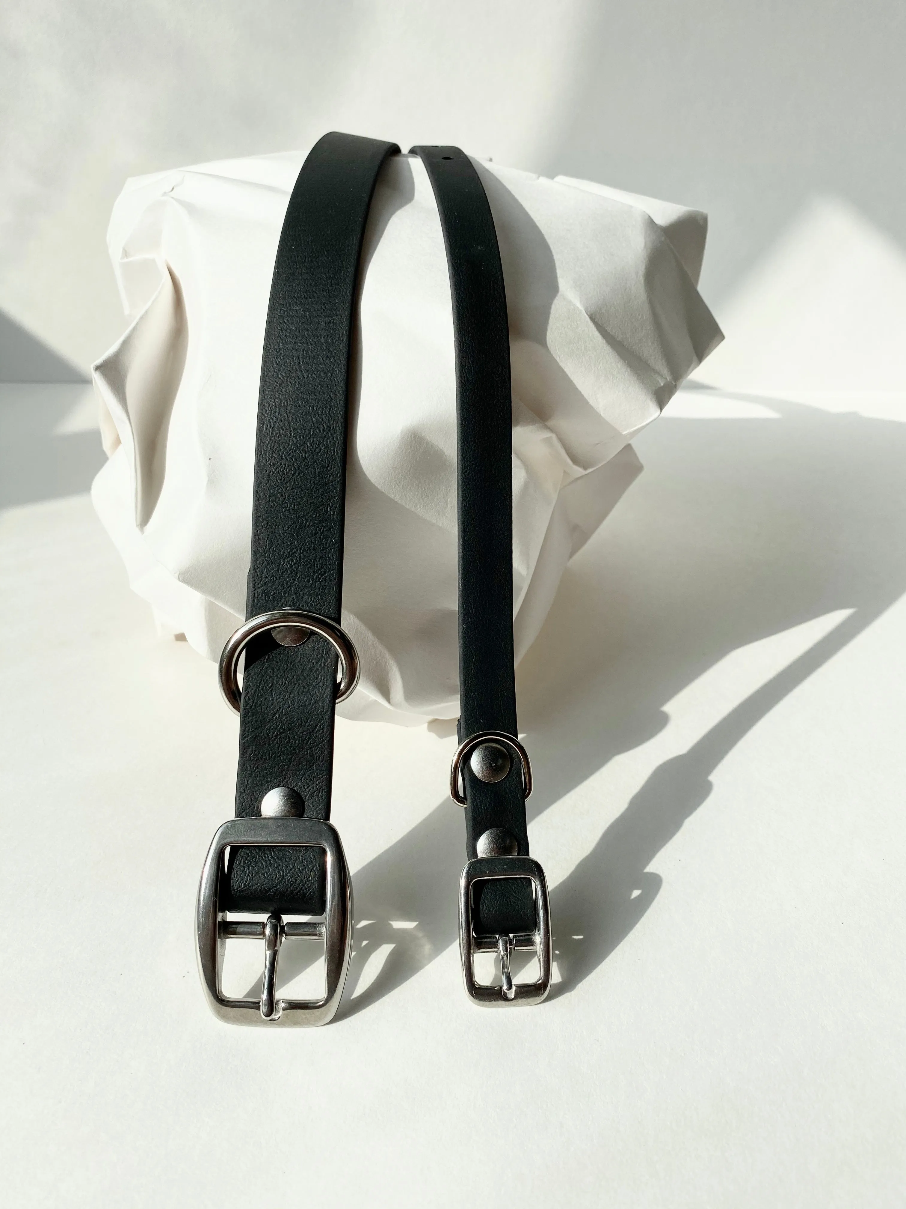 Walk By Good Boy - Biothane Collar - Black