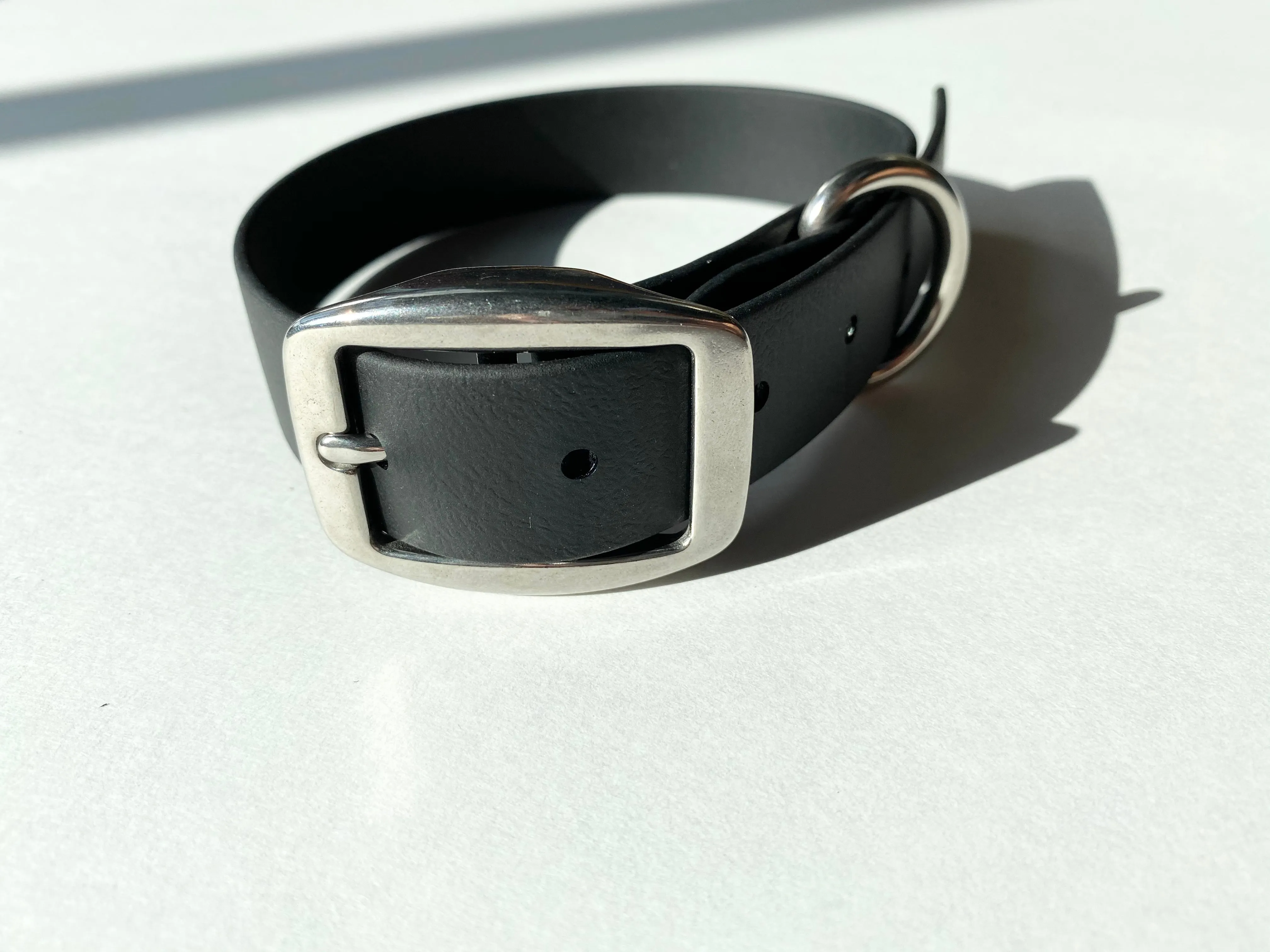 Walk By Good Boy - Biothane Collar - Black