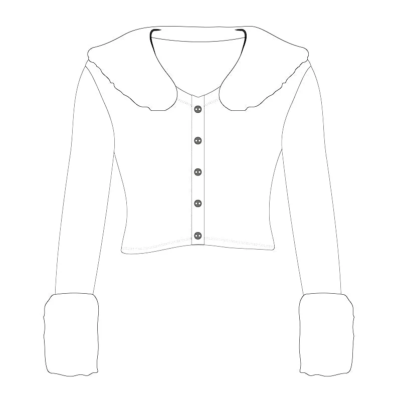 Winter Wonderland Fur Collar Crop Top